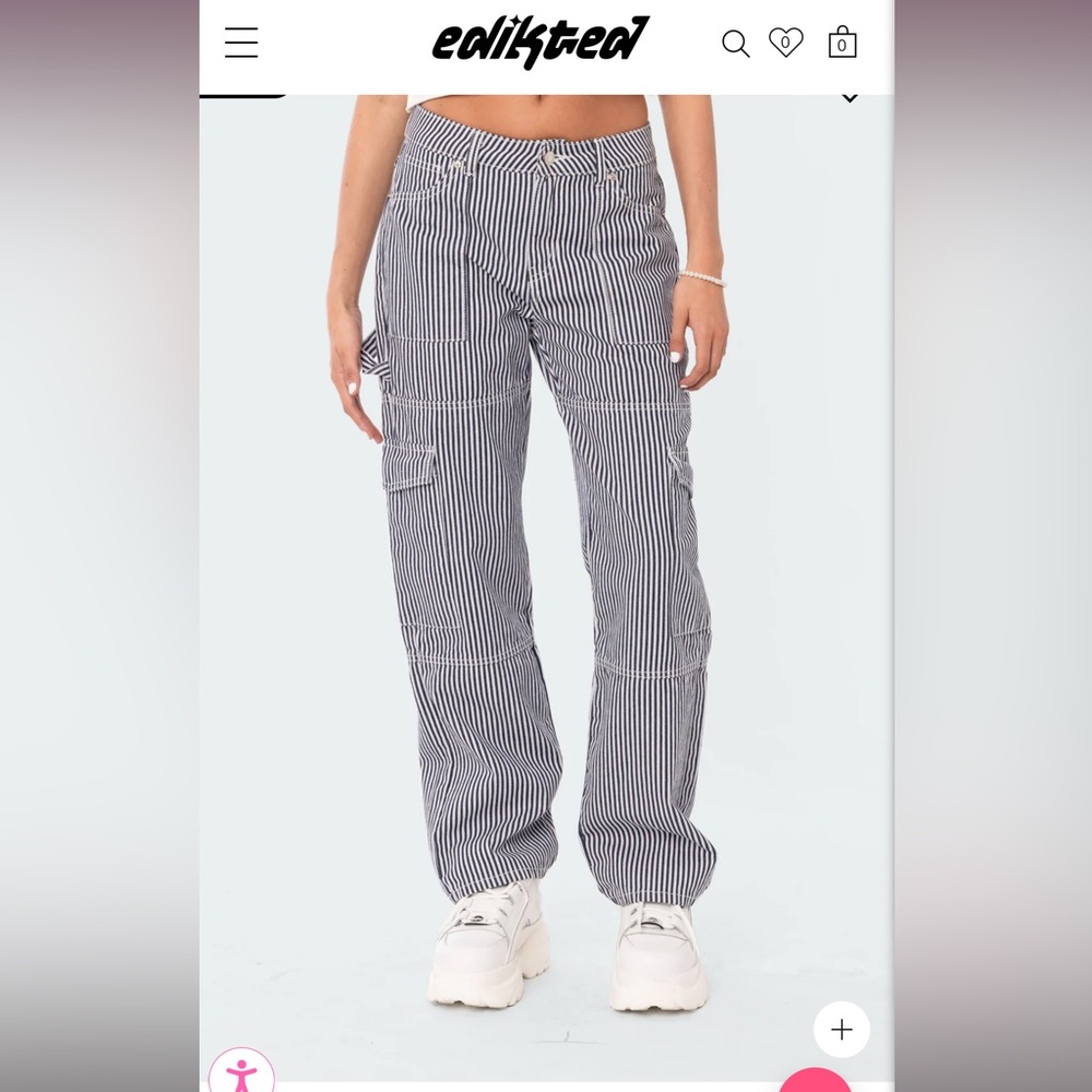Edikted striped cargo pants